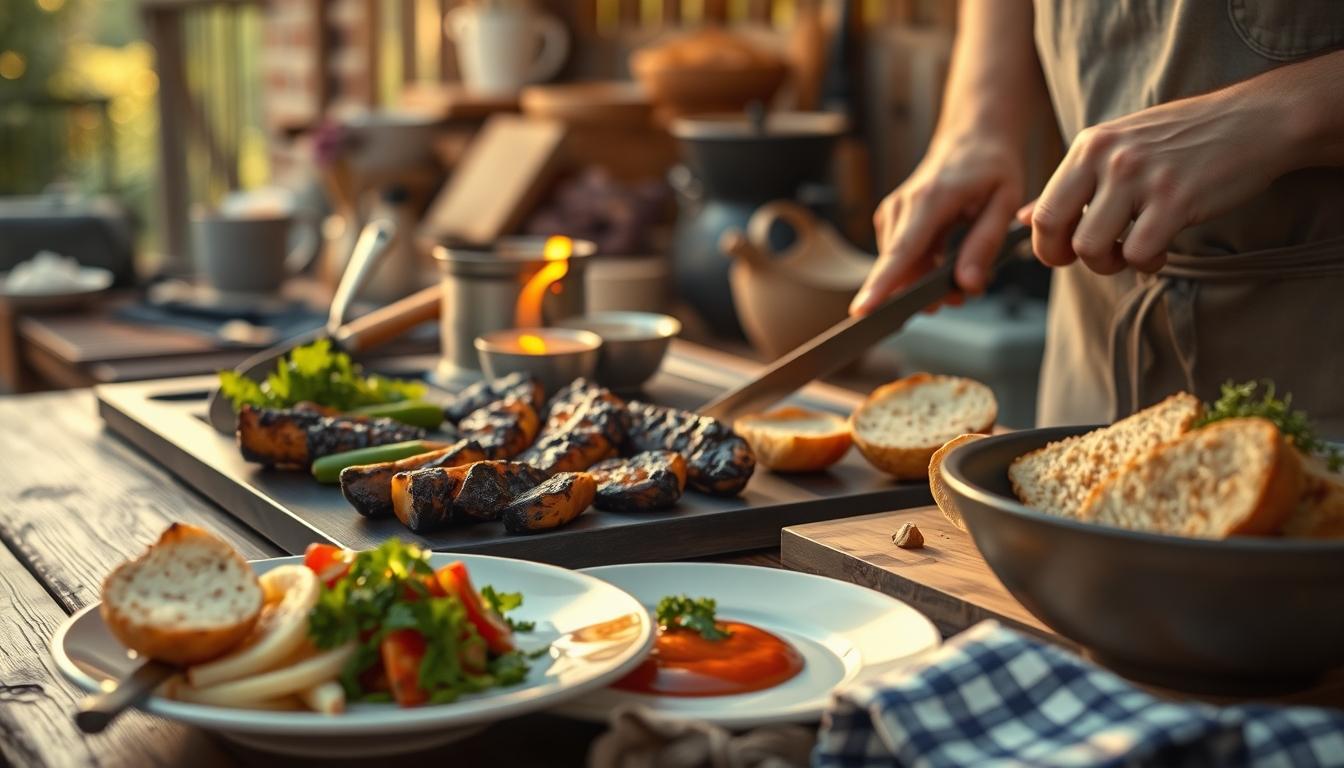 Ingredients prepared for a fast weeknight meal